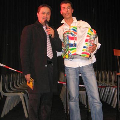 Podium avec Cedric guillaume accordeoniste